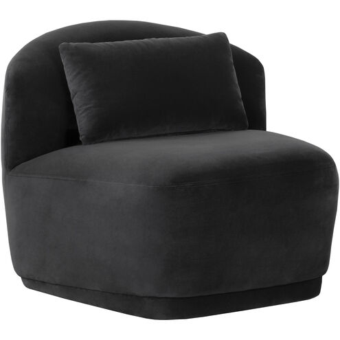 Soraya Shadow Grey Swivel Armless Chair, Swivel